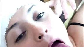 Christmas Face Fuck Blowjob Ends in Explosive Cumshot Special