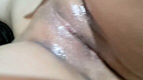 colombian babe can't stop riding her thick dildo wildly