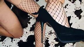 milf wife slips into stockings and seduces hubby for anal 😈🍑