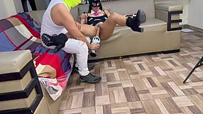 dirty secret watching stepdaughter toy her big pussy till it creams hard