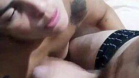 hubby pounds pussy hard then blasts cum across my tits