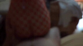 brooklyn milf in fishnets rides cock fat ass bounces cum on tits