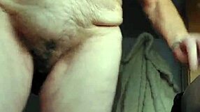 grandma fucks her hairy pussy hard with big cucumber