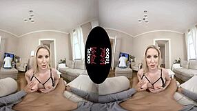 Virtual Taboo Blonde Milf Outrides Your Cock Cowgirl Handjob POV