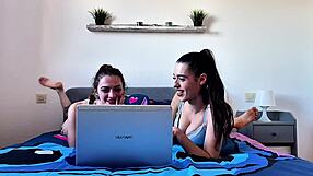 Briseida Myers and Malafalda slowly tease before tasting each other's sweet young pussies in lingerie