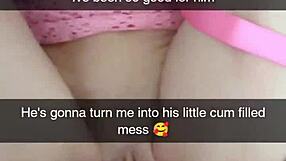 cheating milf wife screams in ecstasy as she's bred creampied on snapchat