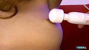 so fun playing sex toys on big clit puffy nipples young body