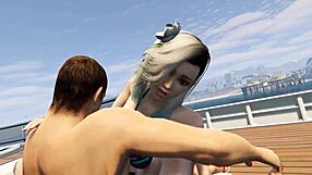 GTA 5 Cutie Bikini Babe Fucked Hard on Yacht with Loud Moans and Game Sex Action!