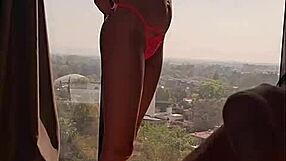 flaca mexicana slut loves my cock in swinger hotel penthouse