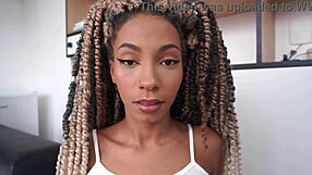 tiny 18yo ebony chocolatinha rides huge bbc anal first time dirty talk