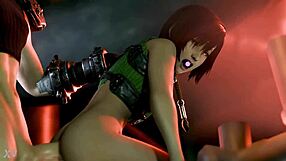 Bold Fantasy Burglar Delivers Intense Handjob To Lil Materia Thief Climax