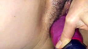 wanna see that swollen pussy stuffed with a massive fake cazzo?