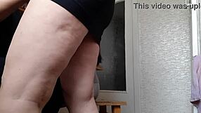 Homemade lesbian threesome in kitchen dirty talk moaning orgasms