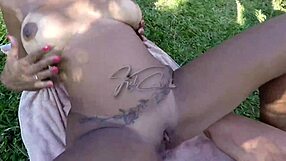 Amateur Latina Milf Girlfriend Slips Away from New Year's Party for Wild Outdoor Fuck with Husband