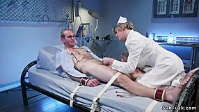 Huge Tits Milf Nurse Dominates Bound Patient with Strapon