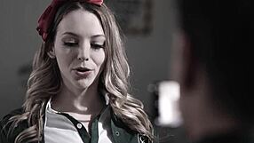 Older Teacher Praises Cheerleader Lily's Body