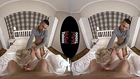 Virtual Taboo Blonde Milf Outrides Your Cock Cowgirl Handjob POV