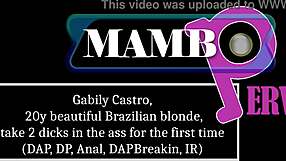 gabily castro brazilian blonde first time double anal dap bbc pounding