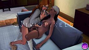 watching my shemale futa girlfriend shove her cock deep inside me during movie night feels amazing