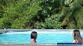 m-yumi sin and penelope woods suck stepdads' cocks outdoors