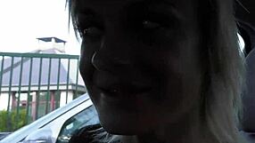 Blonde Cougar Craves Intense Fuck Inside Steamy Car