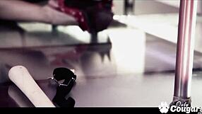 zara and amabella dance then fuck with strapon after fingering at club