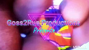 Big Black Cock Stretches Fat Ebony Bitch's Huge Pussy Lips to Screaming Orgasms