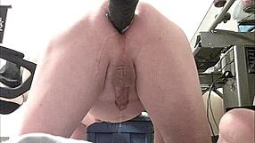 i take horsedildo deep in my ass on anal machine forever