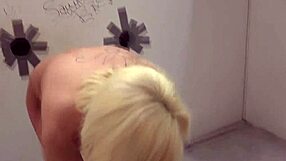 innocent blonde babe craves monster bbc facial in dirty gloryhole booth
