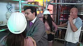 EURO SLUTS TAKE COCKS IN EVERY HOLE DURING INTENSE GROUP WORKOUT BANG!