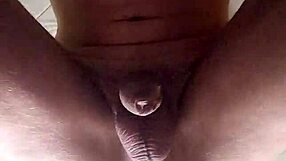 Male squirts huge orgasm gushing from giant dildo ass fucking