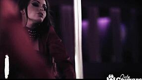 zara and amabella dance then fuck with strapon after fingering at club