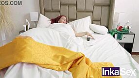 My busty stepmom tempts me watching porn legs spread as stepdad nearly catches us