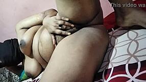 Step son massages and fucks step mother's tits during steamy session