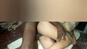 Amateur teen sneaks big black cock pounding bent over while husband sleeps nearby