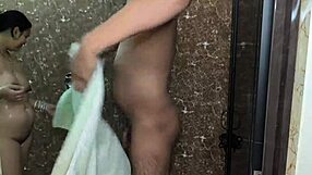 Beauty from Dehradun romances in kitchen and bathroom then gets hardcore fucked on bed by husband