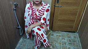 Hindi Teen Stepson Sneaks Up on Stepmom Changing for Dirty Fun