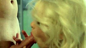 cfnm seductress kneels for intense blowjob facial cumshot finish