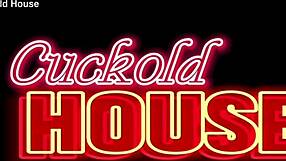 Hubby sets up chubby wife with three cocks bent over orgy surprise