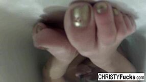 Wow Sexy Christy Mack Bathes In Makeup Room BTS Action!