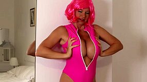 Ever seen oiled up big nipple boobs on a curvy fuck doll cosplay like this?