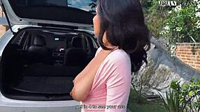 colombian caro moncada's big natural tits and pretty face in juicy pov cowgirl pussy ride brian evansx