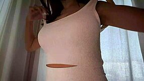 gigi at 18 checks into inn with you and tries sucking cock for her very first time ever