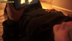 Oops Swallowing Stepdad's Cock While Movie Watching Almost Caught