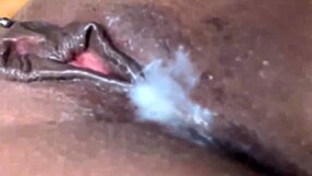 Sweet Ebony Princess Squirts Creamy Juices Hard