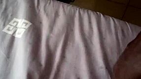 Bent over fuck doll takes monster cock doggystyle after girlfriend leaves