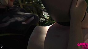 Busty Nier Automata Teases Reverse Cowgirl Drilling?