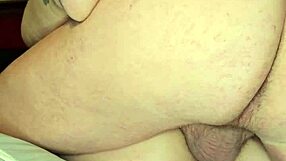 Milf gets deep creampie in her pregnant pussy from huge cock pounding hard