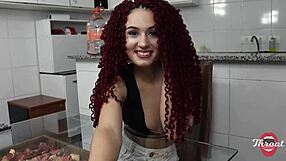 my half-sister consoled me with deepthroat cum swallow blowjob