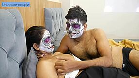 desi housewife moans for husband's monster cock in passionate pussy ride!